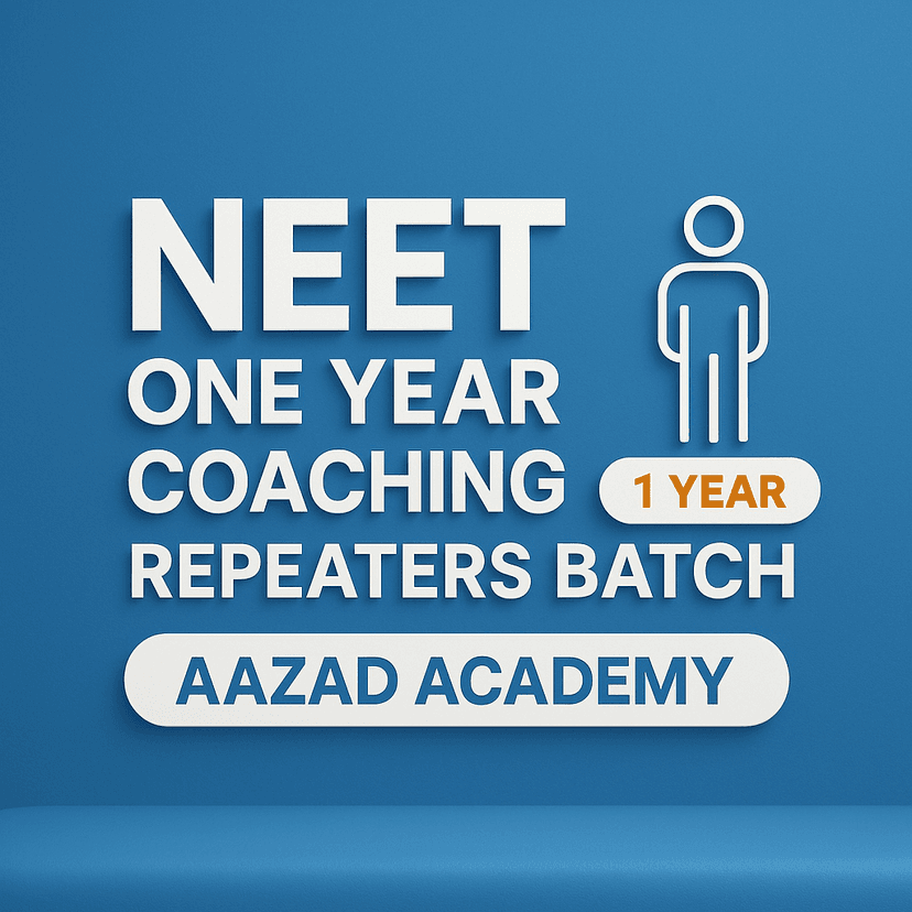 Repeaters NEET 2026 – One Year Programme